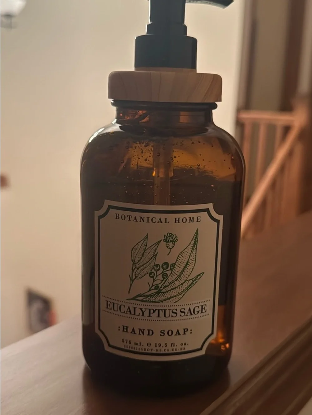 Eucalyptus Sage Hand Soap - glass Bottle